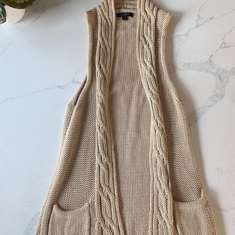 Banana Republic Knit Sleeveless Cardigan